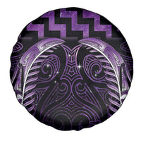 Purple Matariki New Zealand Spare Tire Cover Maori Poutama Galaxy Vibes