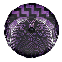 Purple Matariki New Zealand Spare Tire Cover Maori Poutama Galaxy Vibes