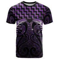 Purple Matariki New Zealand T Shirt Maori Poutama Galaxy Vibes