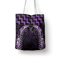 Purple Matariki New Zealand Tote Bag Maori Poutama Galaxy Vibes - Polynesian Pride