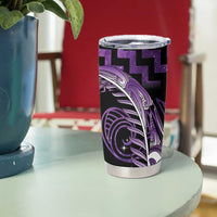 Purple Matariki New Zealand Tumbler Cup Maori Poutama Galaxy Vibes