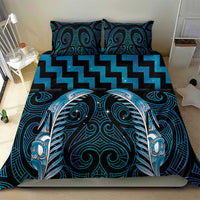 Blue Matariki New Zealand Bedding Set Maori Poutama Galaxy Vibes