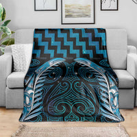 Blue Matariki New Zealand Blanket Maori Poutama Galaxy Vibes