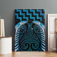 Blue Matariki New Zealand Canvas Wall Art Maori Poutama Galaxy Vibes