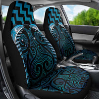 Blue Matariki New Zealand Car Seat Cover Maori Poutama Galaxy Vibes
