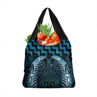 Blue Matariki New Zealand Grocery Bag Maori Poutama Galaxy Vibes
