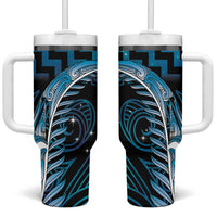 Blue Matariki New Zealand Tumbler With Handle Maori Poutama Galaxy Vibes
