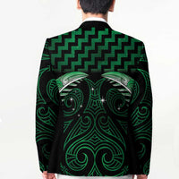 Green Matariki New Zealand Blazer Maori Poutama Galaxy Vibes - Polynesian Pride