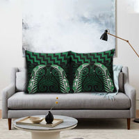 Green Matariki New Zealand Pillow Cover Maori Poutama Galaxy Vibes - Polynesian Pride