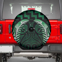 Green Matariki New Zealand Spare Tire Cover Maori Poutama Galaxy Vibes