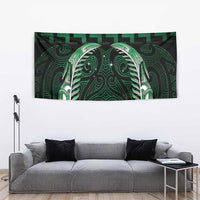 Green Matariki New Zealand Tapestry Maori Poutama Galaxy Vibes