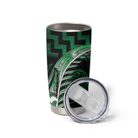Green Matariki New Zealand Tumbler Cup Maori Poutama Galaxy Vibes