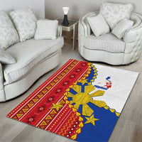Philippines Independence Day Area Rug Pilipinas Sun Stars Igorot Pattern