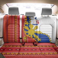 Philippines Independence Day Back Car Seat Cover Pilipinas Sun Stars Igorot Pattern