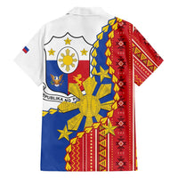 Philippines Independence Day Family Matching Short Sleeve Bodycon Dress and Hawaiian Shirt Pilipinas Sun Stars Igorot Pattern