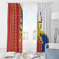 Philippines Independence Day Window Curtain Pilipinas Sun Stars Igorot Pattern