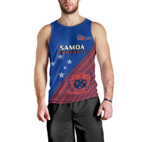 Samoa Football Men Tank Top Samoan Coat Of Arm Polynesian Sporty Style LT14 - Polynesian Pride