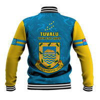 Tuvalu Islands Football Baseball Jacket Polynesian Pattern Sporty Style LT14 - Polynesian Pride