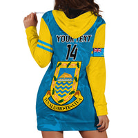 Personalised Tuvalu Islands Football Hoodie Dress Polynesian Pattern Sporty Style LT14 - Polynesian Pride