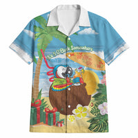 Chilling Parrot Hawaii Summer Christmas Personalized Hawaiian Shirt It's 5 O'Clock Somewhere Beachy Vibes LT14 Blue - Polynesian Pride
