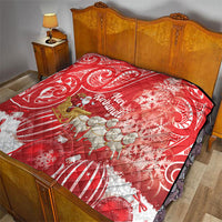 New Zealand Christmas In July Quilt Funny Santa Sheep Meri Kirihimete Red