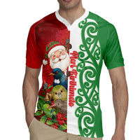 Meri Kirihimete New Zealand Personalised Rugby Jersey Cute Santa NZ Animals and Pohutukawa LT14 - Polynesian Pride