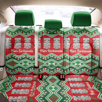 New Zealand Christmas In July Back Car Seat Cover Meri Kirihimete Hei Tiki Taniko Motifs Seamless LT14 - Polynesian Pride