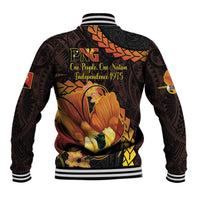 Papua New Guinea Independence Day Baseball Jacket 50th Anniversary Papua Niu Gini Bird Of Paradise LT14