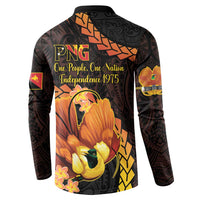 Papua New Guinea Independence Day Button Sweatshirt 50th Anniversary Papua Niu Gini Bird Of Paradise LT14