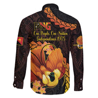Papua New Guinea Independence Day Family Matching Off The Shoulder Long Sleeve Dress and Hawaiian Shirt 50th Anniversary Papua Niu Gini Bird Of Paradise LT14