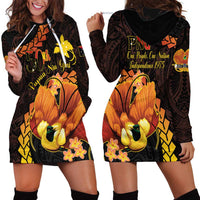 Papua New Guinea Independence Day Hoodie Dress 50th Anniversary Papua Niu Gini Bird Of Paradise LT14