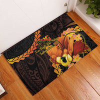 Papua New Guinea Independence Day Rubber Doormat 50th Anniversary Papua Niu Gini Bird Of Paradise LT14