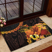 Papua New Guinea Independence Day Rubber Doormat 50th Anniversary Papua Niu Gini Bird Of Paradise LT14