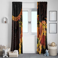 Papua New Guinea Independence Day Window Curtain 50th Anniversary Papua Niu Gini Bird Of Paradise LT14