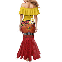 Papua New Guinea Independence Day Family Matching Mermaid Dress and Hawaiian Shirt Since 1975 Unity In Diversity