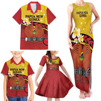 Papua New Guinea Independence Day Family Matching Tank Maxi Dress and Hawaiian Shirt Since 1975 Unity In Diversity