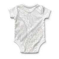 Samoa White Sunday Baby Onesie Lotu Tamaiti Siapo With Teuila