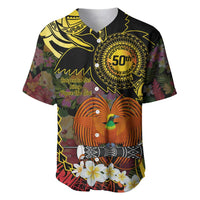 Papua New Guinea 50th Independence Anniversary Baseball Jersey Independen Stet bilong Papua Niu Gini LT14
