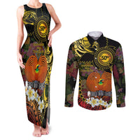 Papua New Guinea 50th Independence Anniversary Couples Matching Tank Maxi Dress and Long Sleeve Button Shirt Independen Stet bilong Papua Niu Gini LT14