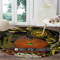 Papua New Guinea 50th Independence Anniversary Round Carpet Independen Stet bilong Papua Niu Gini LT14