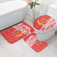 Personalised Kolisi Tonga Bathroom Set Mate Maa Tonga Ngatu Pattern - Polynesian Pride