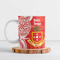 Personalised Kolisi Tonga Ceramic Mug Mate Maa Tonga Ngatu Pattern - Polynesian Pride