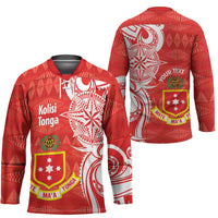 Personalised Kolisi Tonga Hockey Jersey Mate Maa Tonga Ngatu Pattern - Polynesian Pride