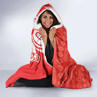 Personalised Kolisi Tonga Hooded Blanket Mate Maa Tonga Ngatu Pattern - Polynesian Pride