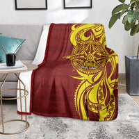 Personalised Tonga High School Blanket THS Tongan Ngatu Pattern - Polynesian Pride