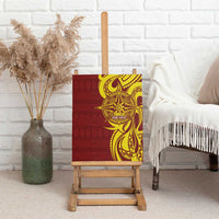 Personalised Tonga High School Canvas Wall Art THS Tongan Ngatu Pattern - Polynesian Pride