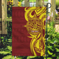 Personalised Tonga High School Garden Flag THS Tongan Ngatu Pattern - Polynesian Pride