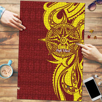 Personalised Tonga High School Puzzle THS Tongan Ngatu Pattern - Polynesian Pride