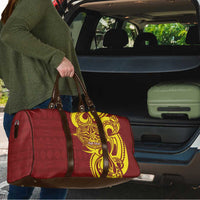 Personalised Tonga High School Travel Bag THS Tongan Ngatu Pattern - Polynesian Pride