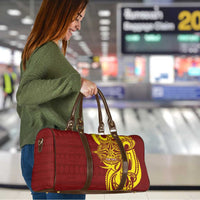 Personalised Tonga High School Travel Bag THS Tongan Ngatu Pattern - Polynesian Pride